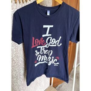 Tees in the Trap God and Trap Music Funny Religious Graphic Tee Shirt